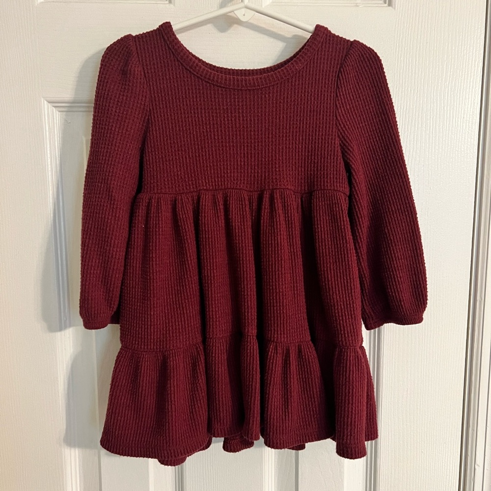 Cat & Jack maroon toddler dress